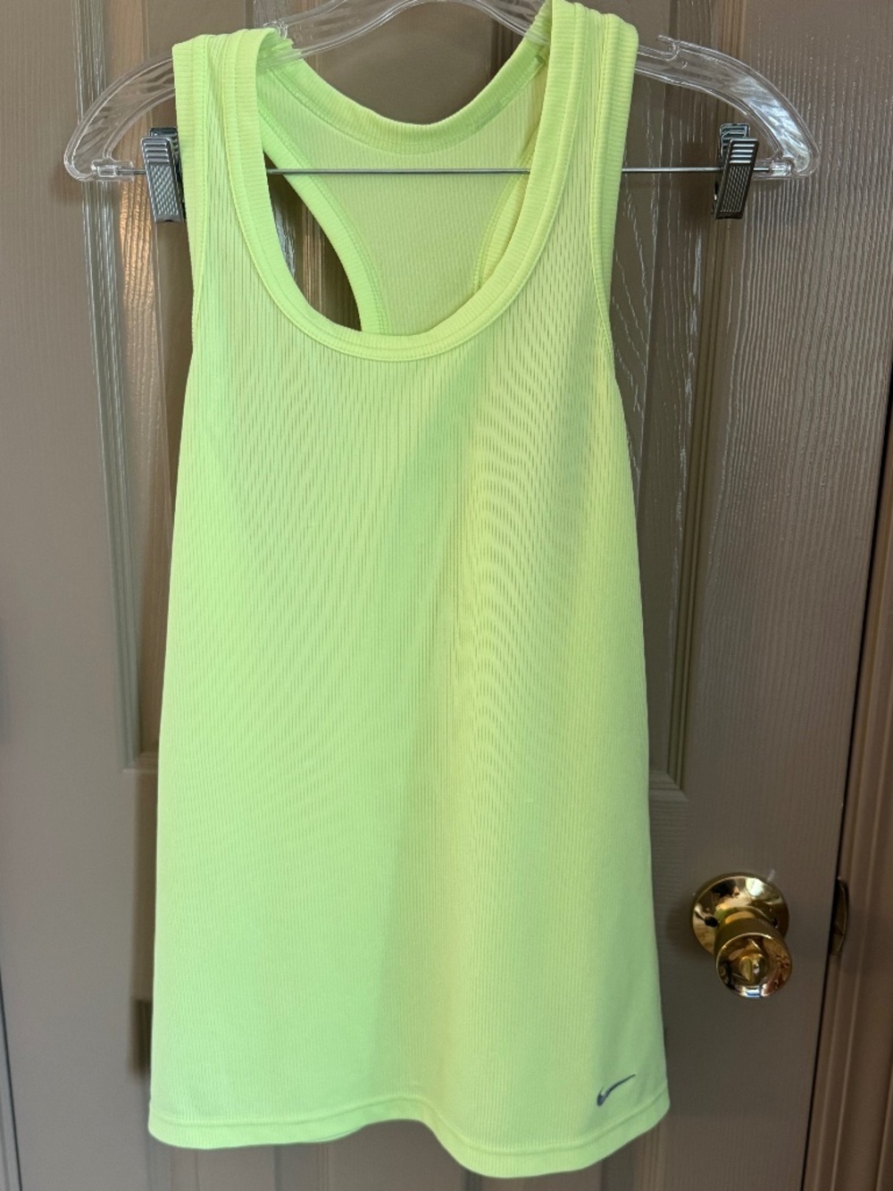 Nike neon green / yellow tank top Sz L